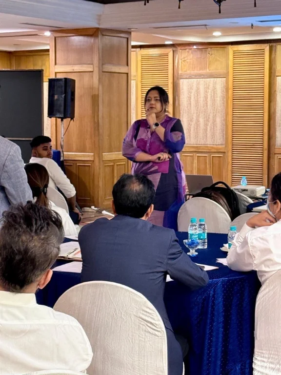 Coach Sukrita taking group coaching session
