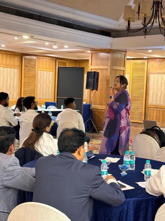 Coach Sukrita taking group coaching session